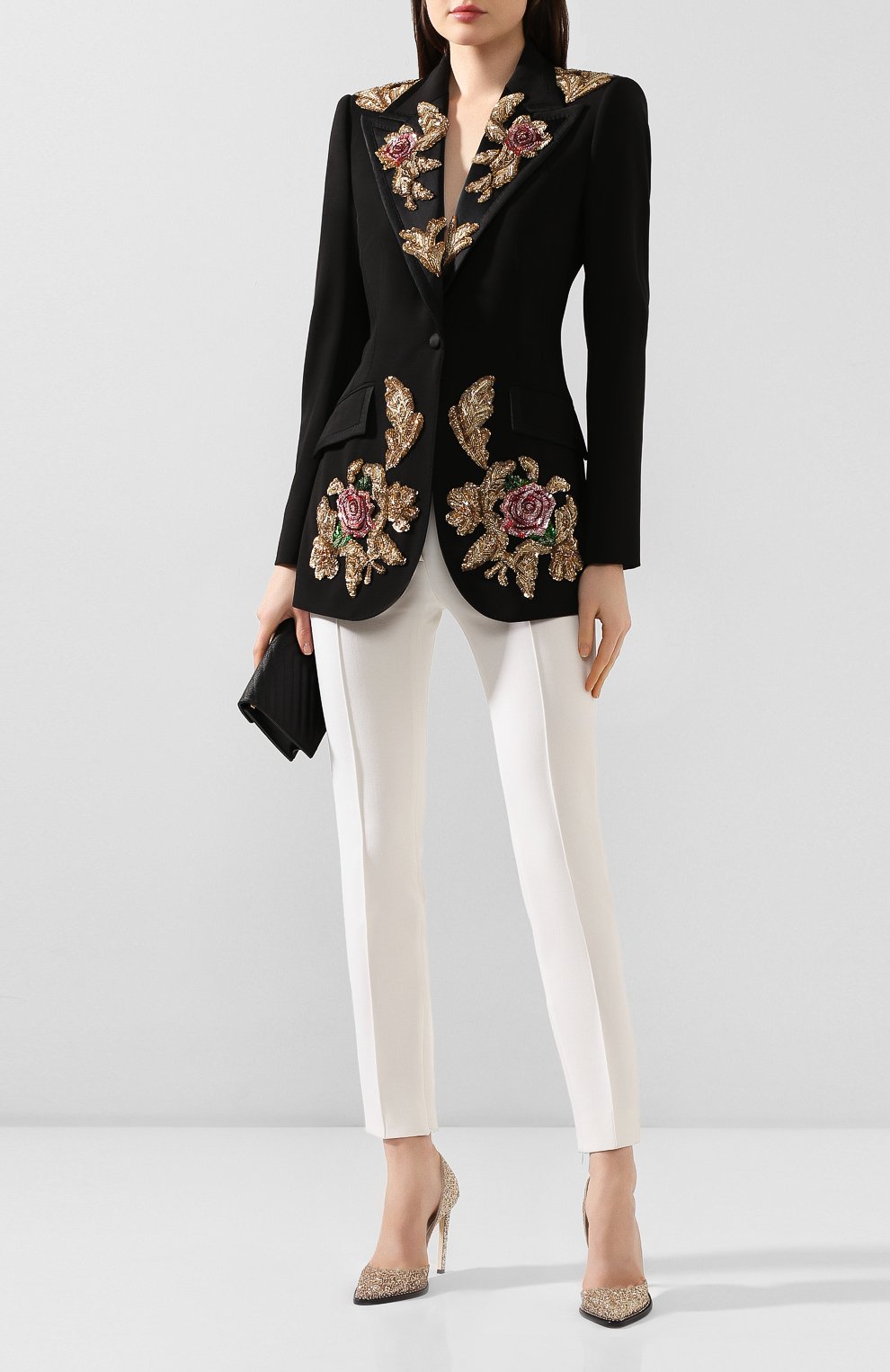 Жакет из смеси шерсти и шелка DOLCE & GABBANA, арт. F297QZ/FUBAJ, фото 2