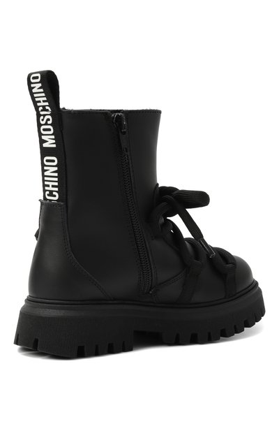 Кожаные ботинки MOSCHINO, арт. 81953/VAR4/24-27, фото 3