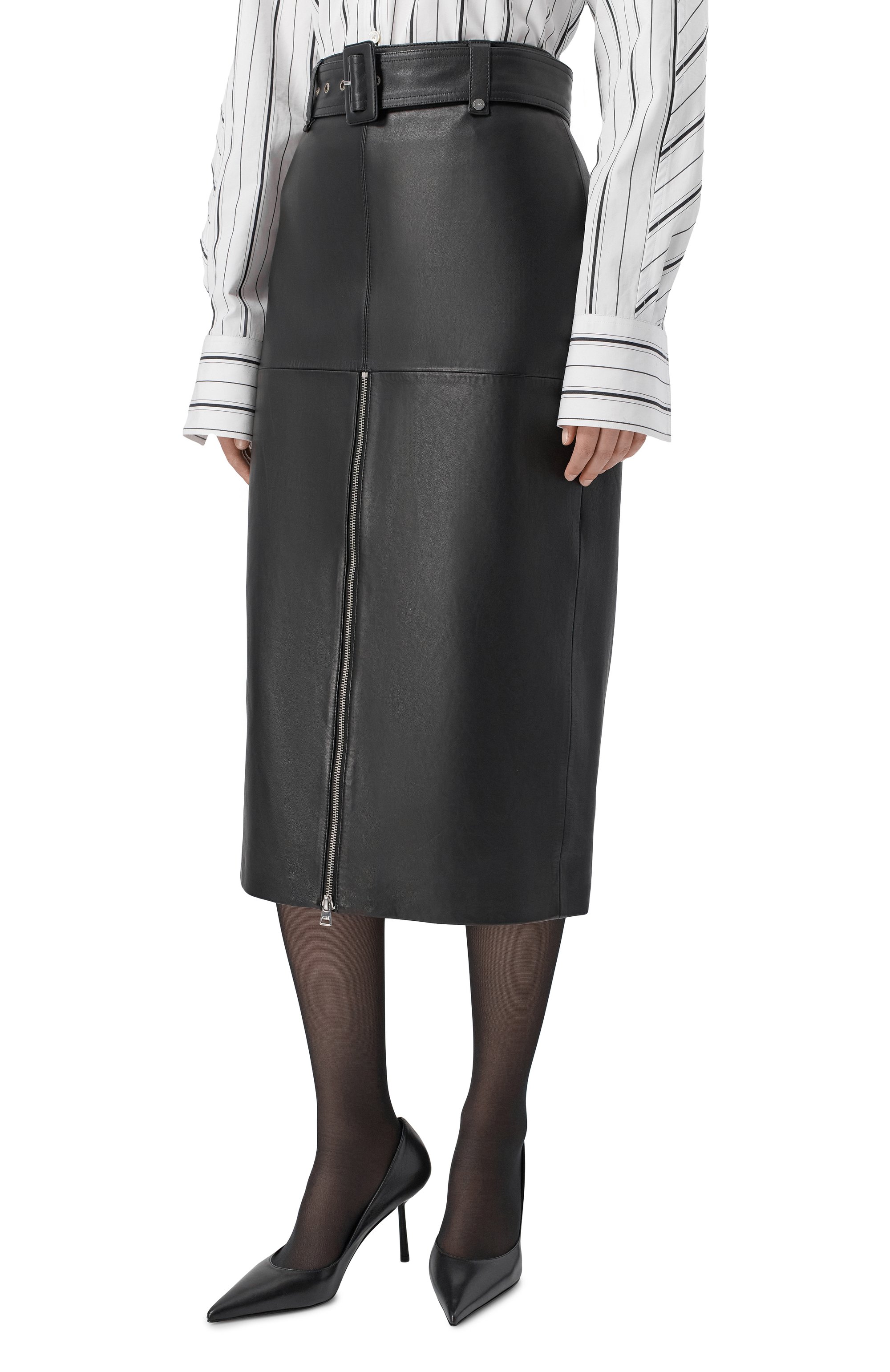 Кожаная юбка HUGO, арт. 50552335, фото 3