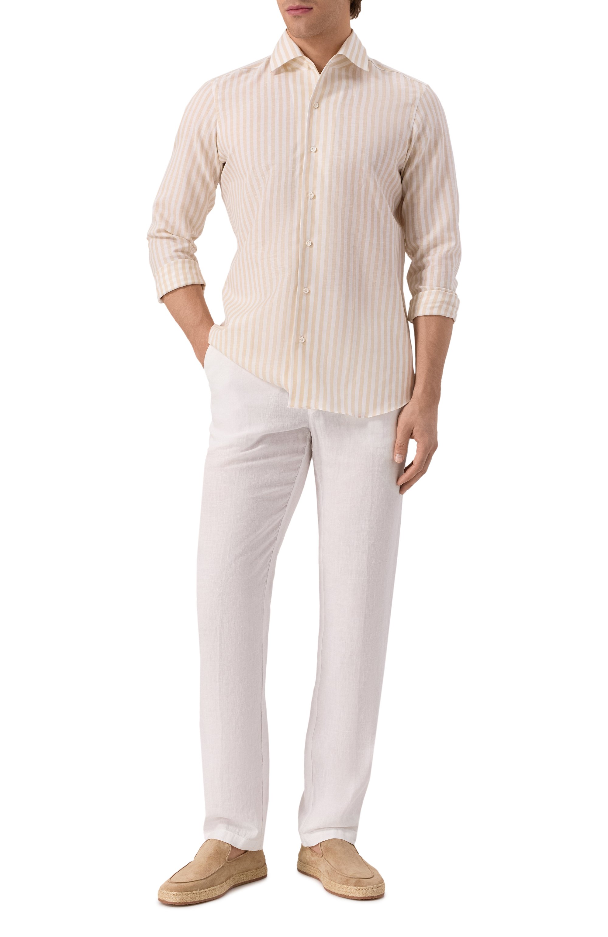 Рубашка из хлопка и льна MVST, арт. M0RBIDA/R0BERT0/R0UND/300-C0TT0N/LINEN, фото 2