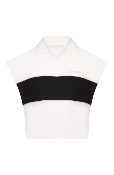 Женское хлопковое поло PALM ANGELS, арт. PWGB017S26FAB001