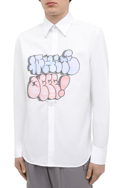 Хлопковая рубашка OFF-WHITE, арт. 0MGA152R21FAB002, фото 3