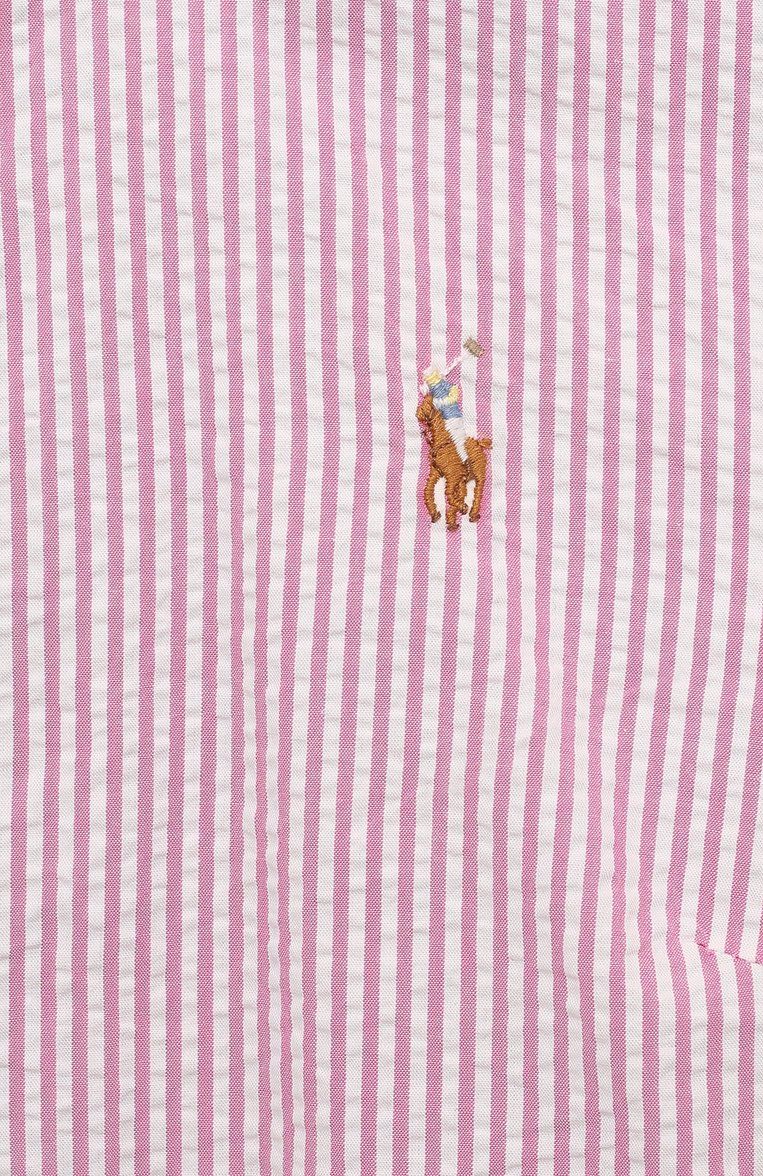 Детское хлопковое платье POLO RALPH LAUREN разноцветного цвета, арт. 313865290 | Фото 3 (Рукава: Длинные; Материал внешний: Хлопок; Девочки Кросс-КТ: Платье-одежда; Случай: Повседневный; Материал сплава: Проставлено; Драгоценные камни: Проставлено; Ростовка одежда: 7 лет | 122 см, 9 лет | 134 см)