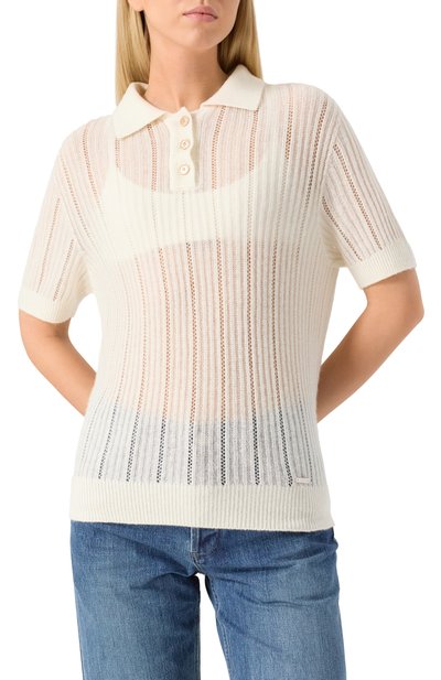 Поло из кашемира и шелка KITON, арт. D5871030001, фото 3