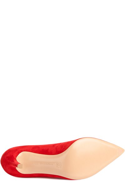 Замшевые туфли gianvito 85 на шпильке GIANVITO ROSSI красного цвета по цене 79300 руб., арт. G24580/SUEDE, фото 5 Замшевые туфли gianvito 85 на шпильке GIANVITO ROSSI, арт. G24580/SUEDE, фото 5
