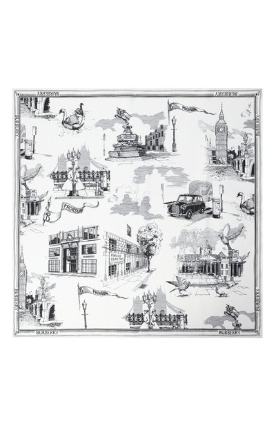 Шелковый платок BURBERRY, арт. 8110380, фото 4