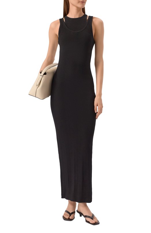 Хлопковое платье Armarium ARMFWD049/JE05 Чёрный  ARMFWD049/JE05 Фото 2