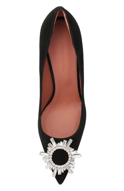 Кожаные туфли begum AMINA MUADDI черного цвета по цене 111500 руб., арт. BEGUMPUMP/SUEDE/BLACK, фото 5 Кожаные туфли begum AMINA MUADDI, арт. BEGUMPUMP/SUEDE/BLACK, фото 5