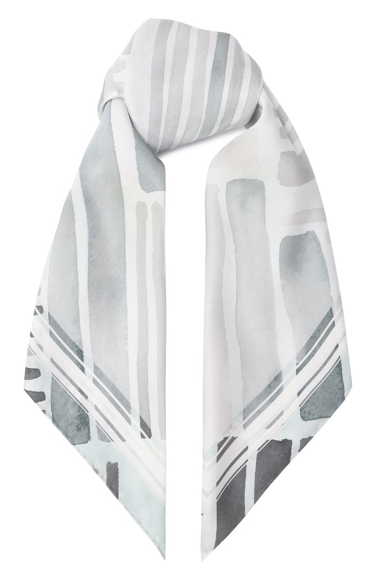 Женский шелковый платок KITON голубого цвета, арт. D53754K0942F05 | Фото 1 (Нос: Не проставлено; Материал: Текстиль, Шелк; Принт: С принтом)