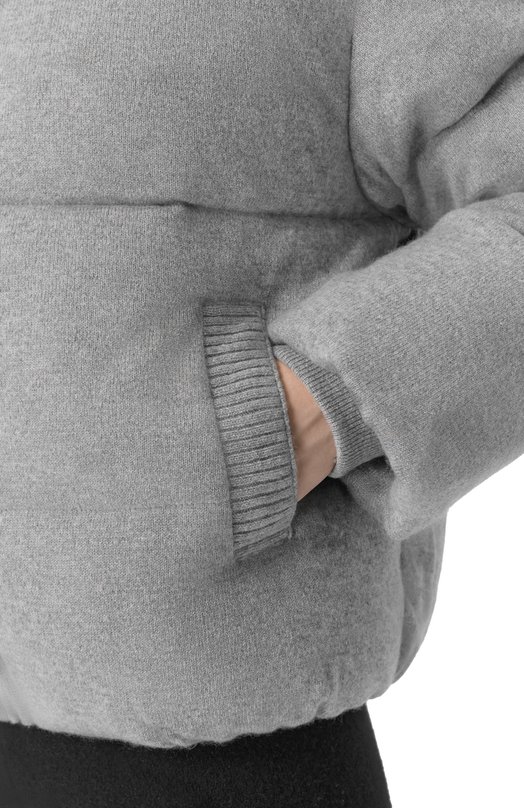 Кашемировый пуховик Addicted MK116-1 Серый  MK116-1 Фото 5