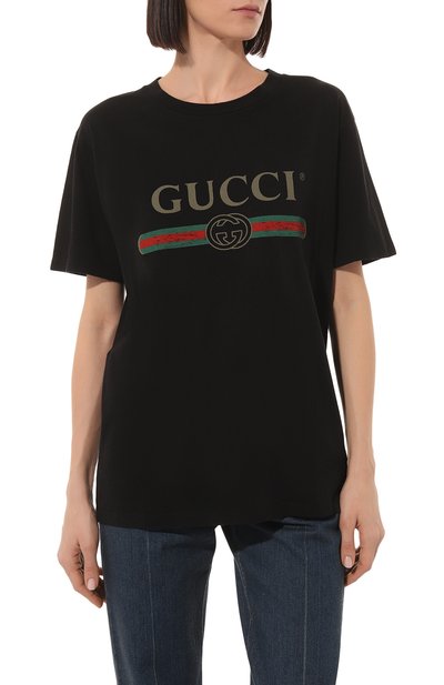 Хлопковая футболка GUCCI, арт. 457095 X5L89, фото 3