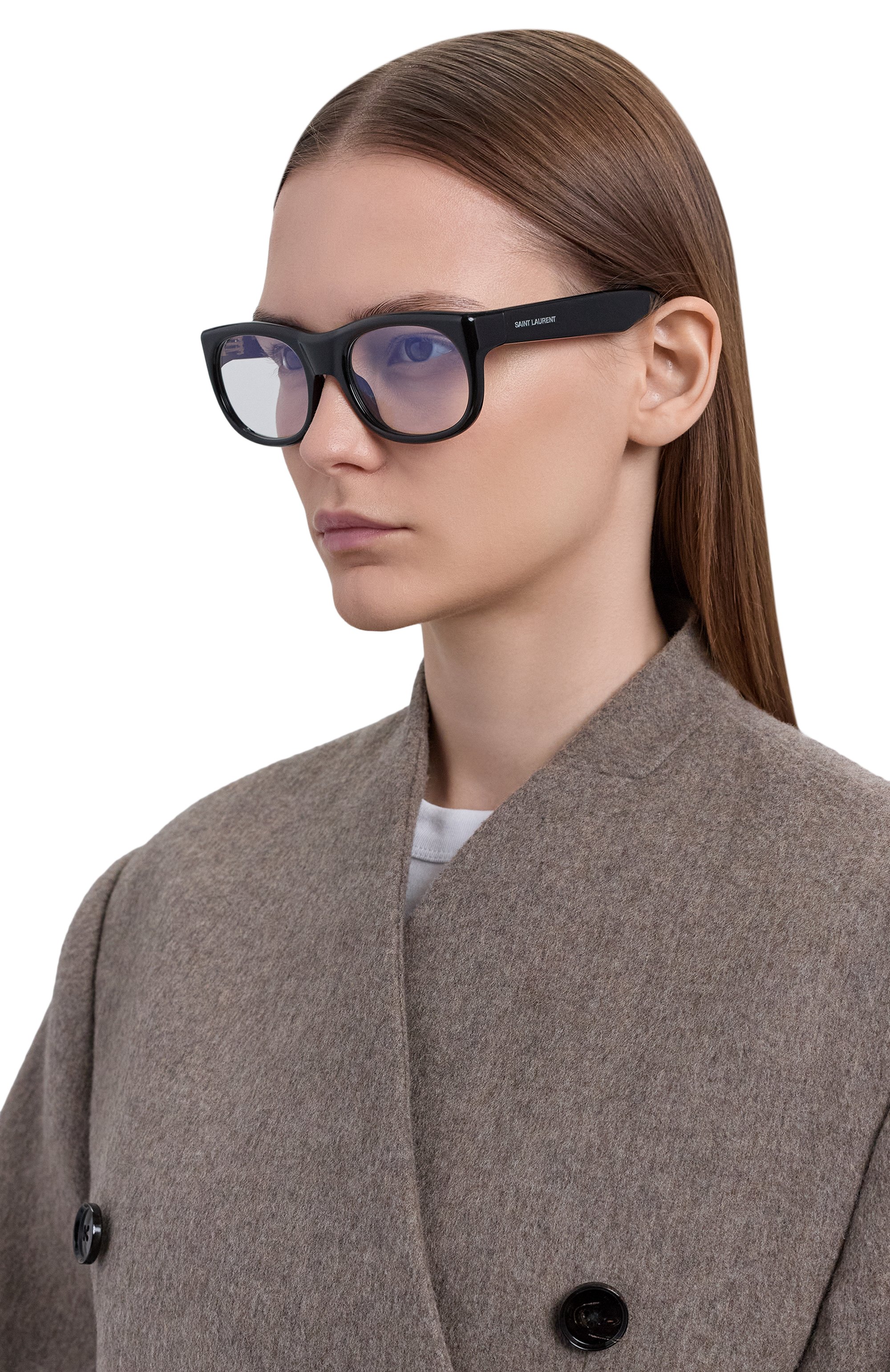 Оправа SAINT LAURENT черного цвета по цене 38950 руб., арт. SL 815 R0MY 0PT 001, фото 3 Оправа SAINT LAURENT, арт. SL 815 R0MY 0PT 001, фото 3