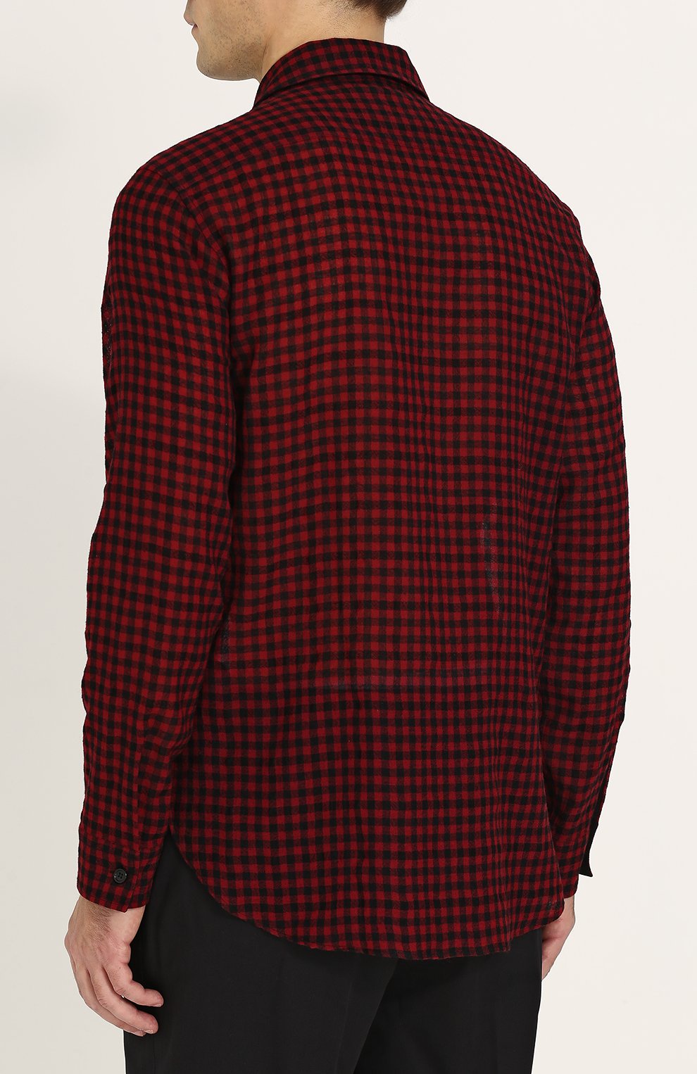 Шерстяная рубашка в клетку GUCCI, арт. 479173/Z409C, фото 4