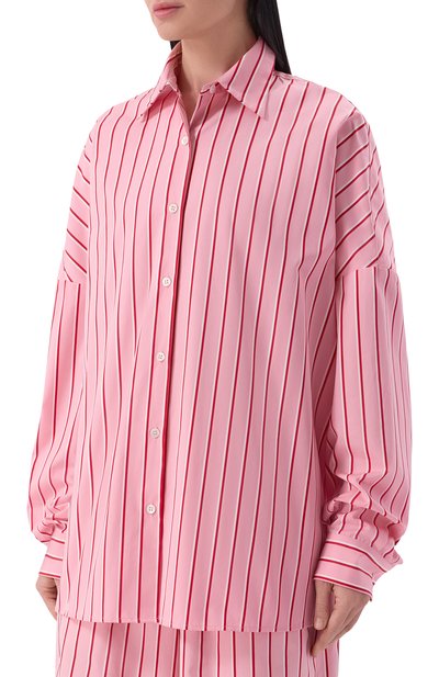 Хлопковая рубашка DRIES VAN NOTEN розового цвета по цене 86500 руб., арт. 010700/3064, фото 3 Хлопковая рубашка DRIES VAN NOTEN, арт. 010700/3064, фото 3