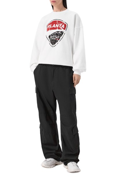 Хлопковый свитшот PLANTA ROSA, арт. PR/SW/RACE/470VELVET, фото 3