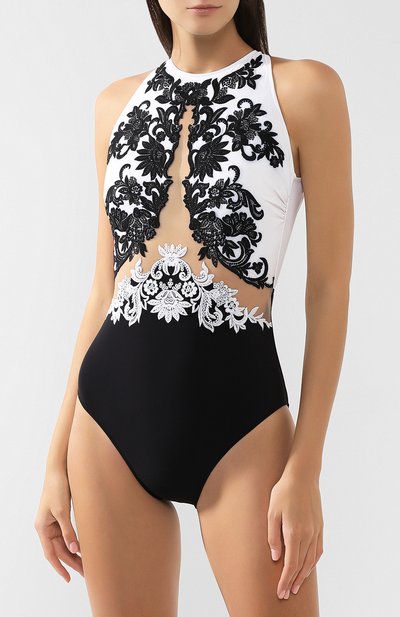 Слитный купальник GOTTEX черно-белого цвета по цене 62710 руб., арт. 19RA147, фото 2 Слитный купальник GOTTEX, арт. 19RA147, фото 2