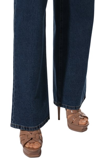 Кожаные босоножки tribute SAINT LAURENT, арт. 457752/B8I00, фото 3