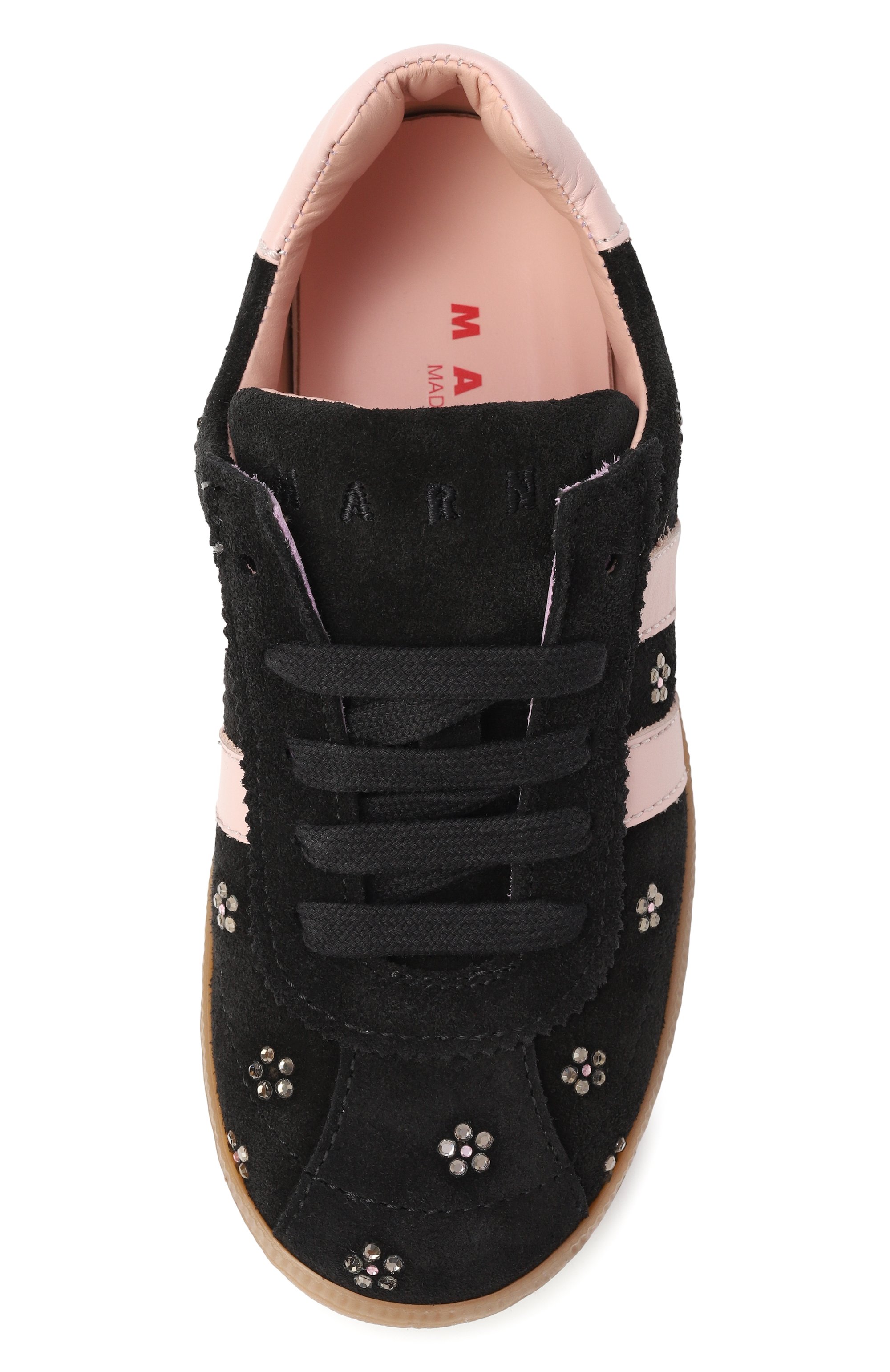 Замшевые кеды MARNI черного цвета по цене 34950 руб., арт. 82026/28-35, фото 4 Замшевые кеды MARNI, арт. 82026/28-35, фото 4