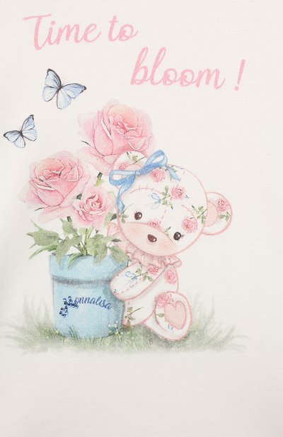 Хлопковая футболка MONNALISA, арт. 399601., фото 3