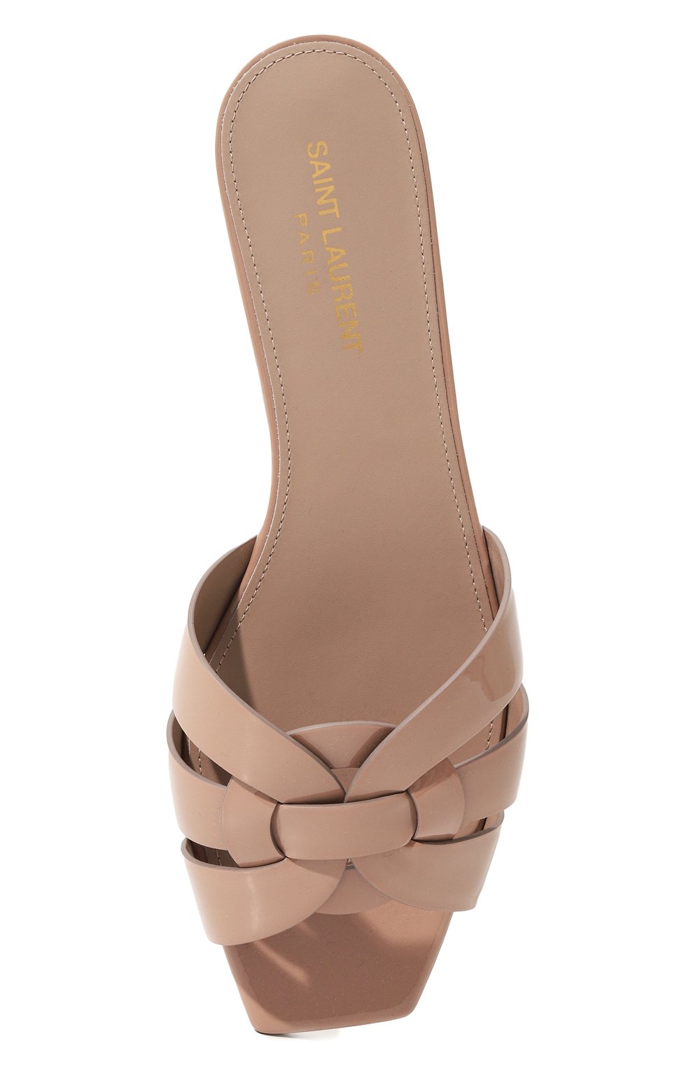 Кожаные шлепанцы tribute SAINT LAURENT, арт. 571952, фото 6