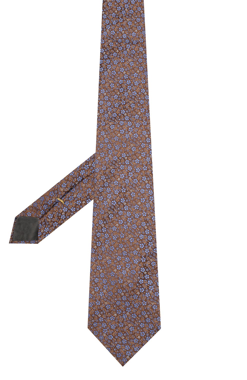Шелковый галстук CANALI коричневого цвета по цене 11500 руб., арт. 18/HJ02575, фото 2 Шелковый галстук CANALI, арт. 18/HJ02575, фото 2