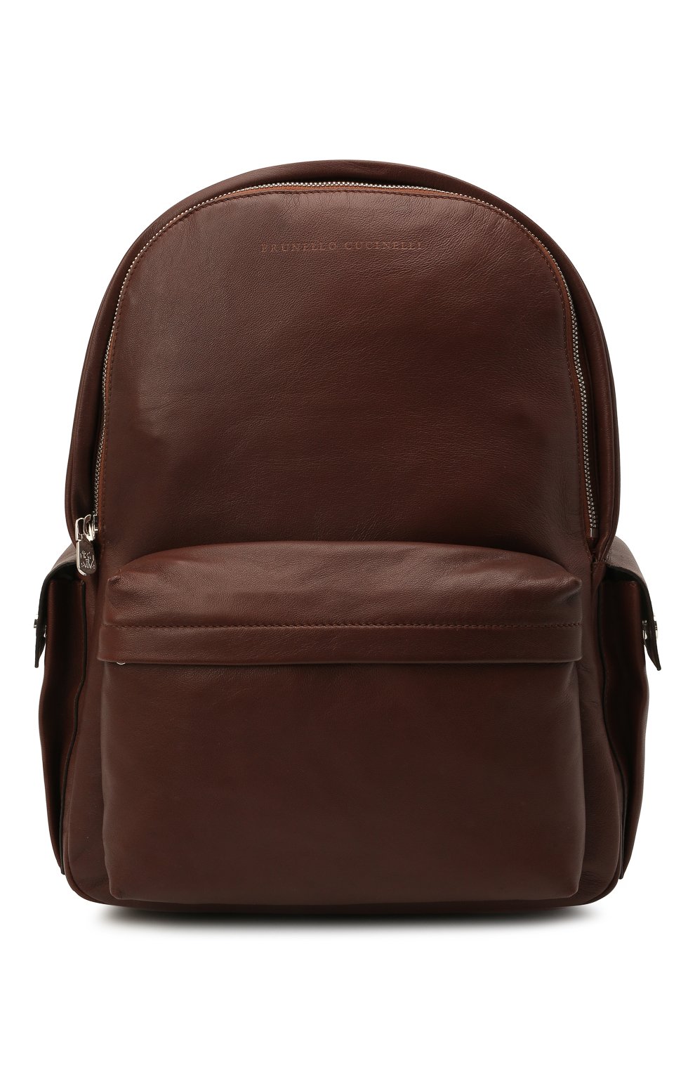 Кожаный рюкзак BRUNELLO CUCINELLI темно-коричневого цвета по цене 326500 руб., арт. MBIAU243, фото 1 Кожаный рюкзак BRUNELLO CUCINELLI, арт. MBIAU243, фото 1
