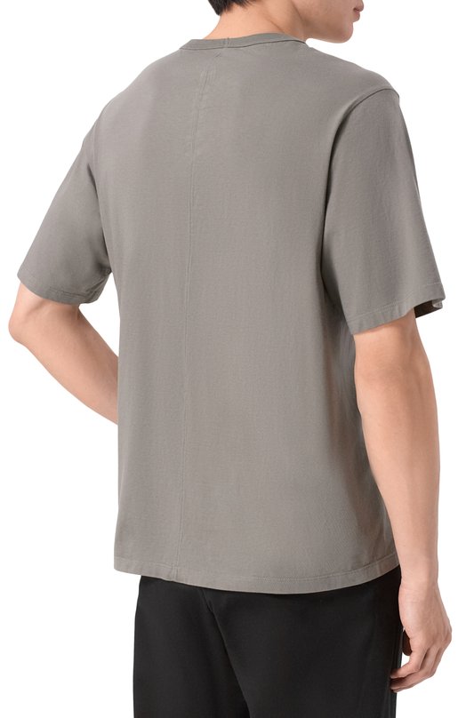 Хлопковая футболка Rick Owens RU01F2232/JA Серый  RU01F2232/JA Фото 4