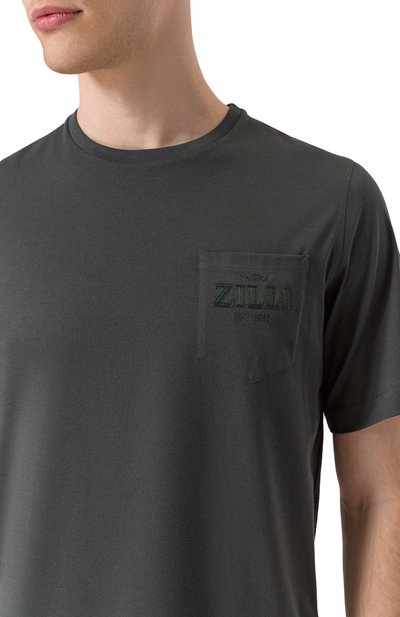 Хлопковая футболка ZILLI, арт. TSR02IM0100VLEST0, фото 5