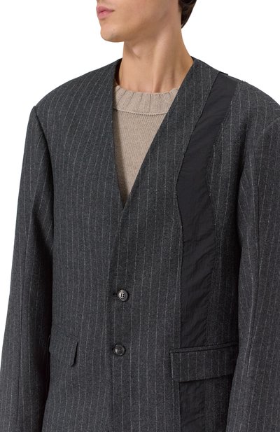 Пиджак из шерсти и хлопка ISABEL BENENATO темно-серого цвета по цене 166000 руб., арт. UW46F25, фото 5 Пиджак из шерсти и хлопка ISABEL BENENATO, арт. UW46F25, фото 5