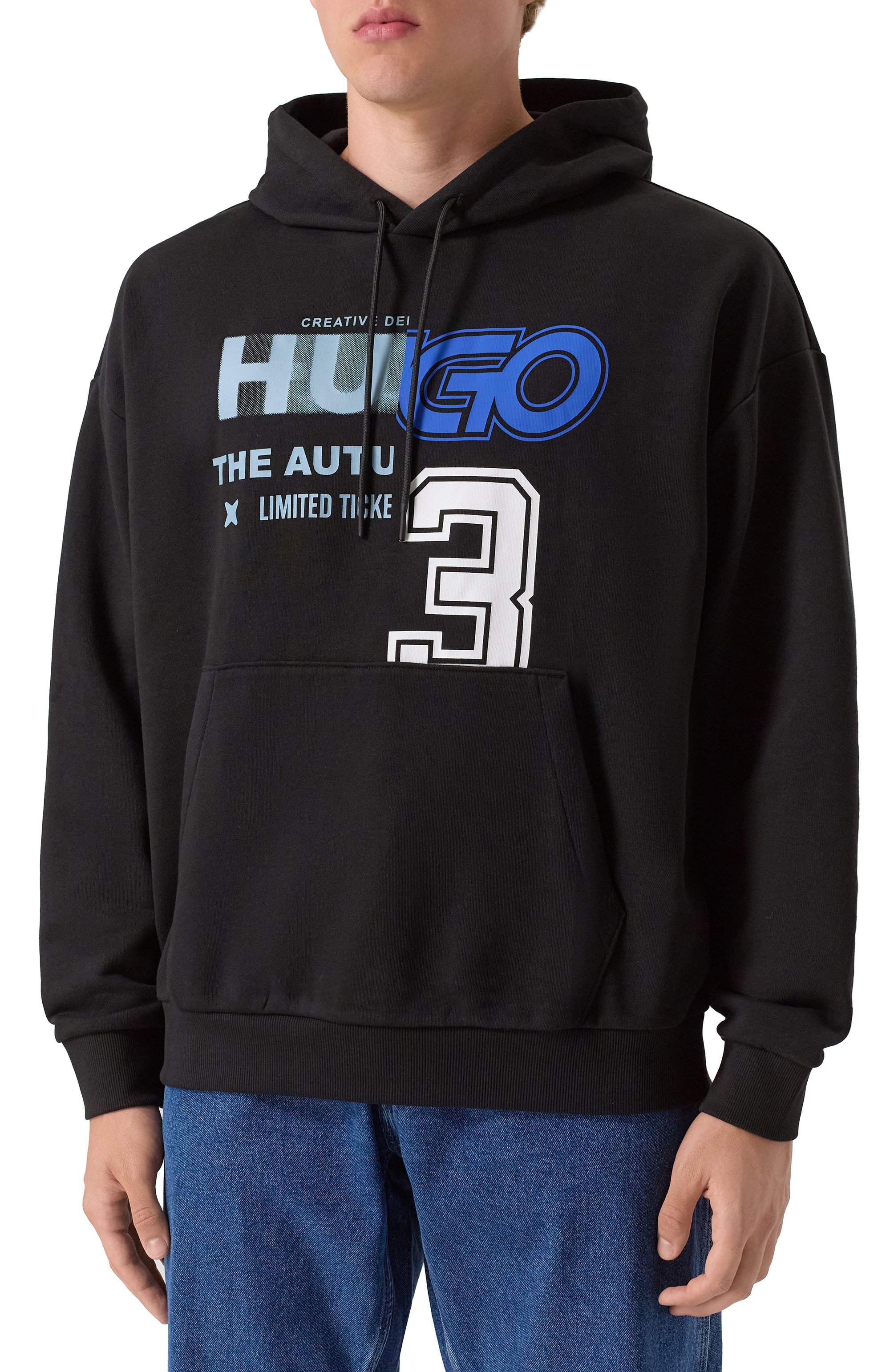 Хлопковое худи HUGO BLUE, арт. 50544196, фото 3
