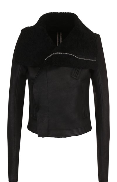 Кожаная куртка на меховой подкладке RICK OWENS, арт. RP18F4728/LSHS, фото 1
