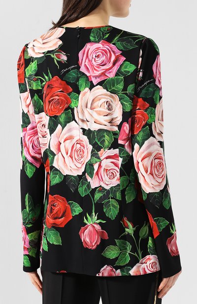 Шелковый топ DOLCE & GABBANA, арт. F7Z47T/FSAX7, фото 4