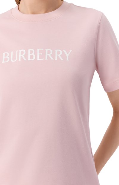 Хлопковая футболка BURBERRY, арт. 8118976, фото 5