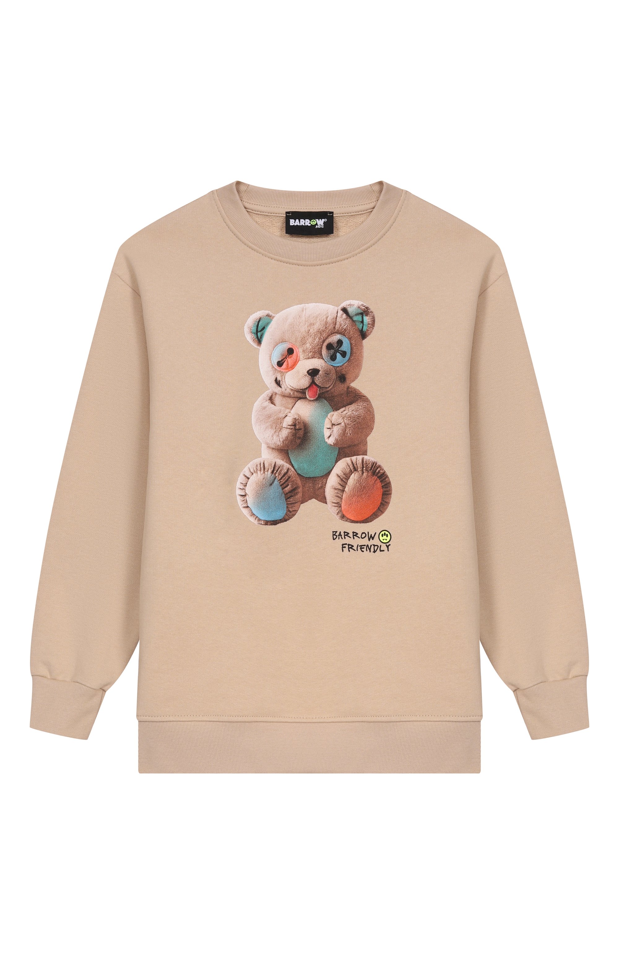 Хлопковый свитшот BARROW бежевого цвета по цене 7870 руб., арт. S6BKJUSW005, фото 1 Хлопковый свитшот BARROW, арт. S6BKJUSW005, фото 1