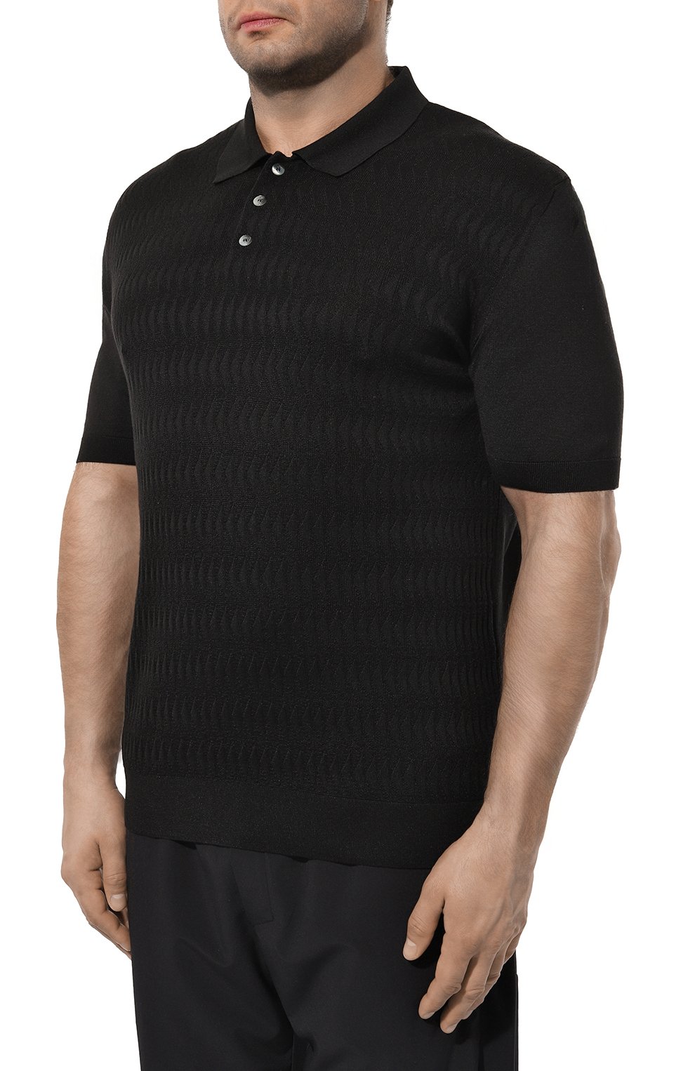 Шелковое поло ZILLI, арт. KBP002M0640VTS000_1, фото 3