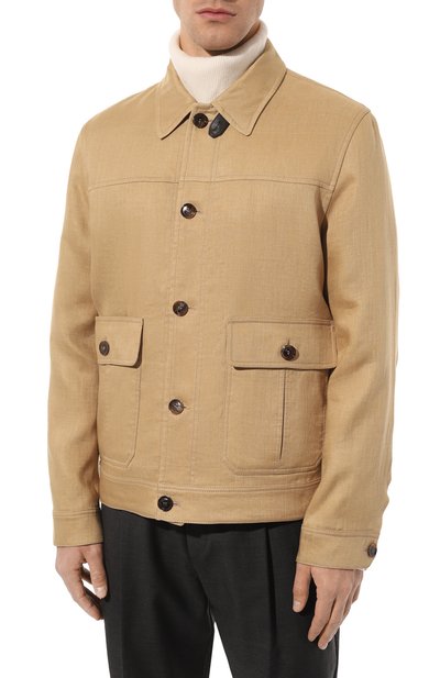 Куртка-рубашка изо льна и хлопка BRIONI, арт. SLS50L/P1101, фото 3