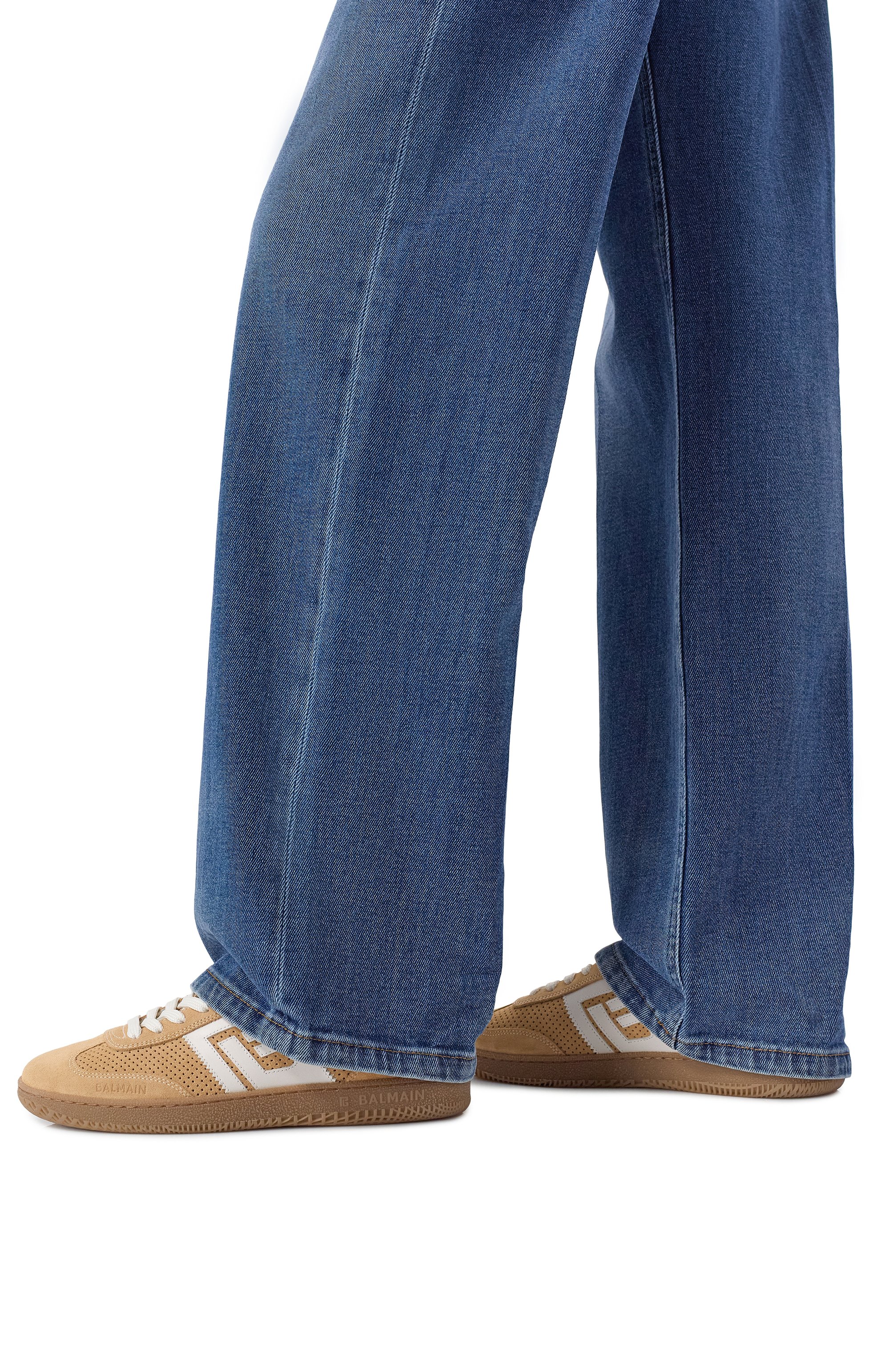 Замшевые кеды swan BALMAIN, арт. GN1VI735/LACS, фото 2