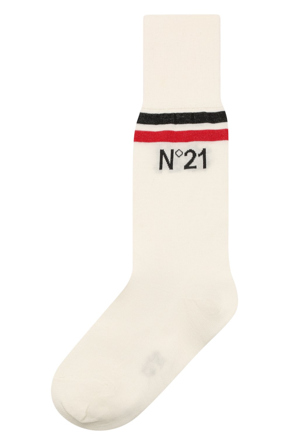 Хлопковые носки N21 белого цвета по цене 4970 руб., арт. 20E N2P0/6301/6901, фото 1 Хлопковые носки N21, арт. 20E N2P0/6301/6901, фото 1