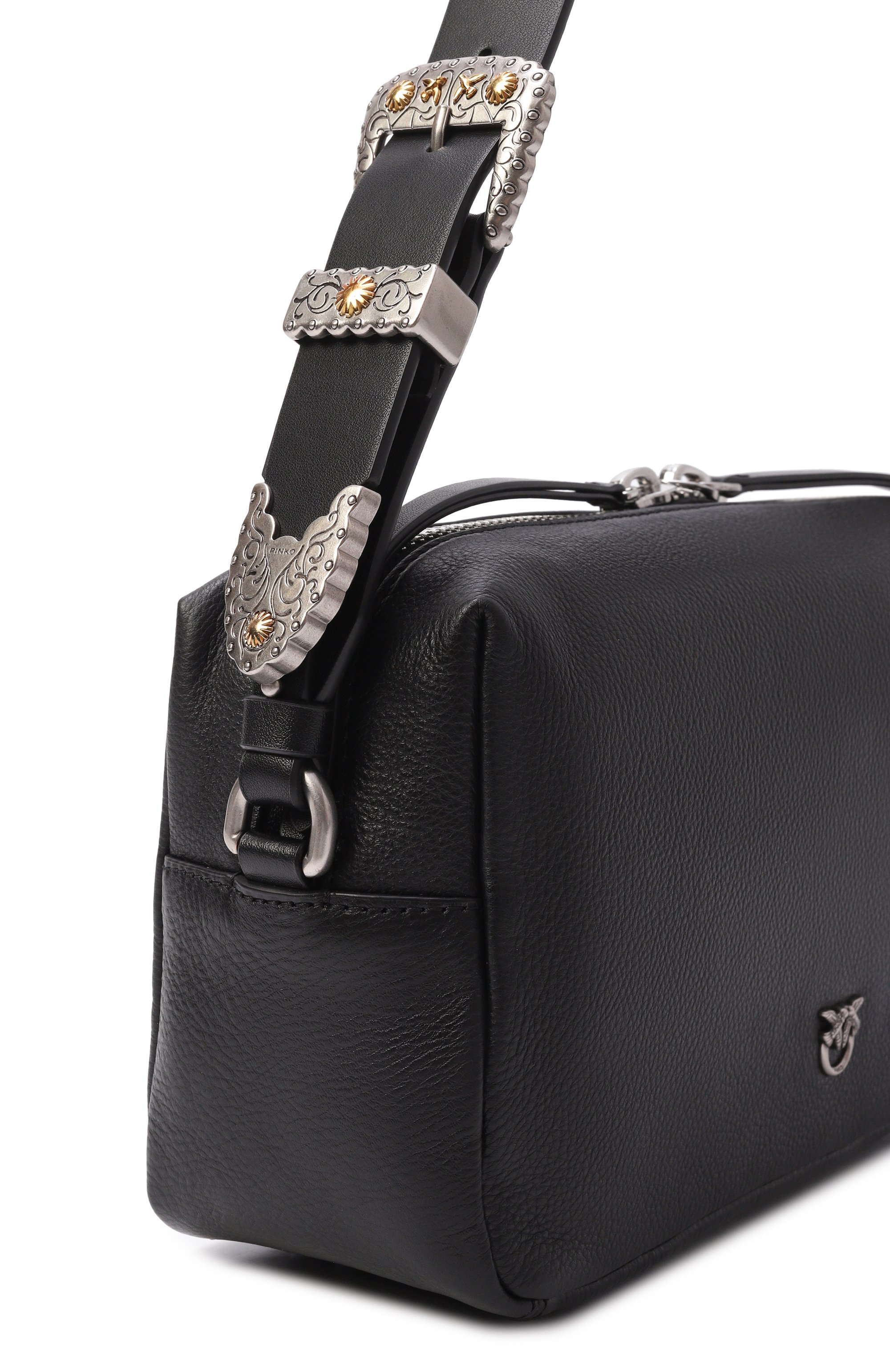 Сумка bauletto trittico PINKO черного цвета по цене 39650 руб., арт. 106761/A2JG, фото 6 Сумка bauletto trittico PINKO, арт. 106761/A2JG, фото 6