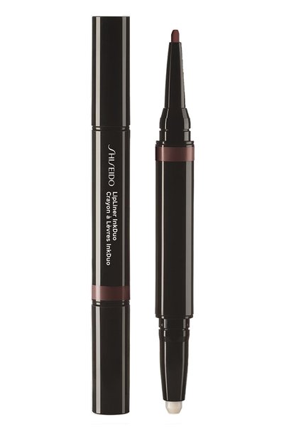 Женский дуэт для губ lipliner ink: праймер + карандаш, 12 espresso SHISEIDO, арт. 16426SH