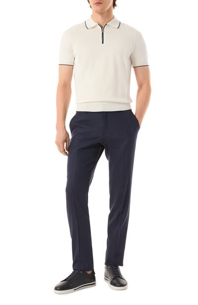 Хлопковое поло STEFANO RICCI белого цвета по цене 130000 руб., арт. K616410P31/F25116, фото 2 Хлопковое поло STEFANO RICCI, арт. K616410P31/F25116, фото 2