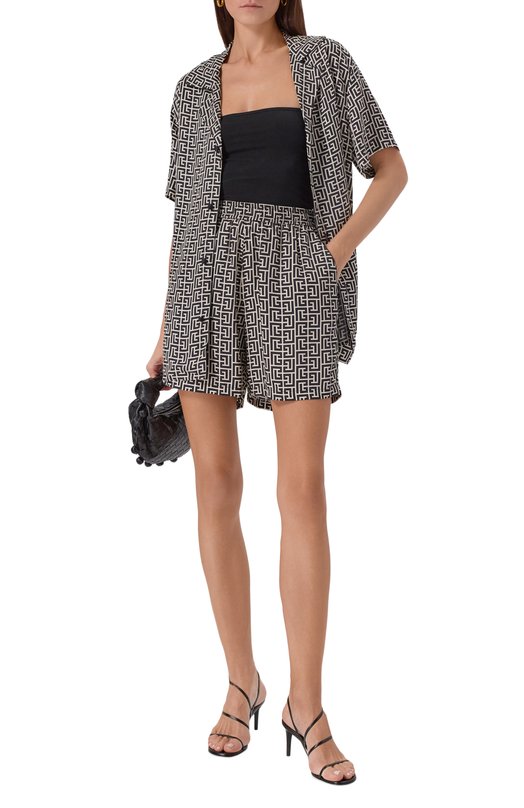 Рубашка из вискозы Balmain CH0HN065/VE93 Разноцветный  CH0HN065/VE93 Фото 2