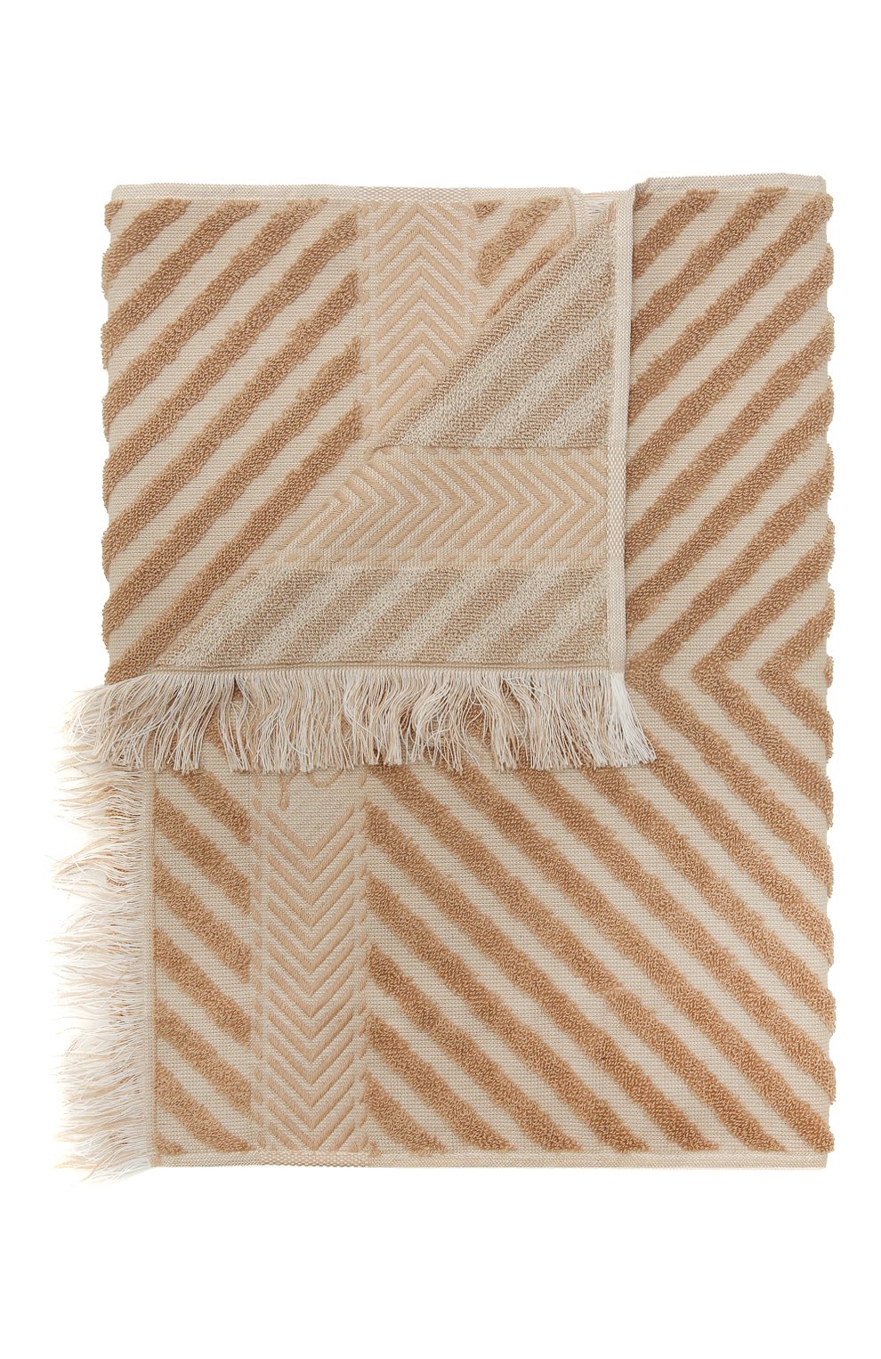 Хлопковое полотенце LORO PIANA бежевого цвета по цене 18200 руб., арт. FAL3174, фото 1 Хлопковое полотенце LORO PIANA, арт. FAL3174, фото 1