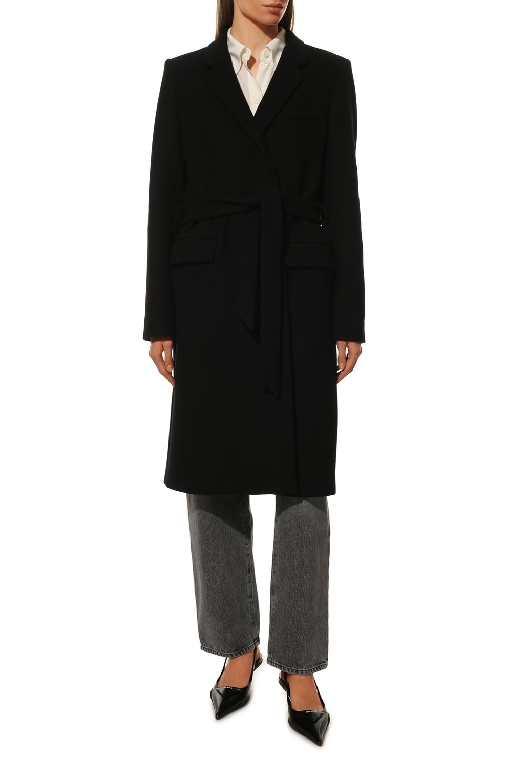 Шерстяное пальто SAINT LAURENT, арт. 358167/Y061E, фото 3