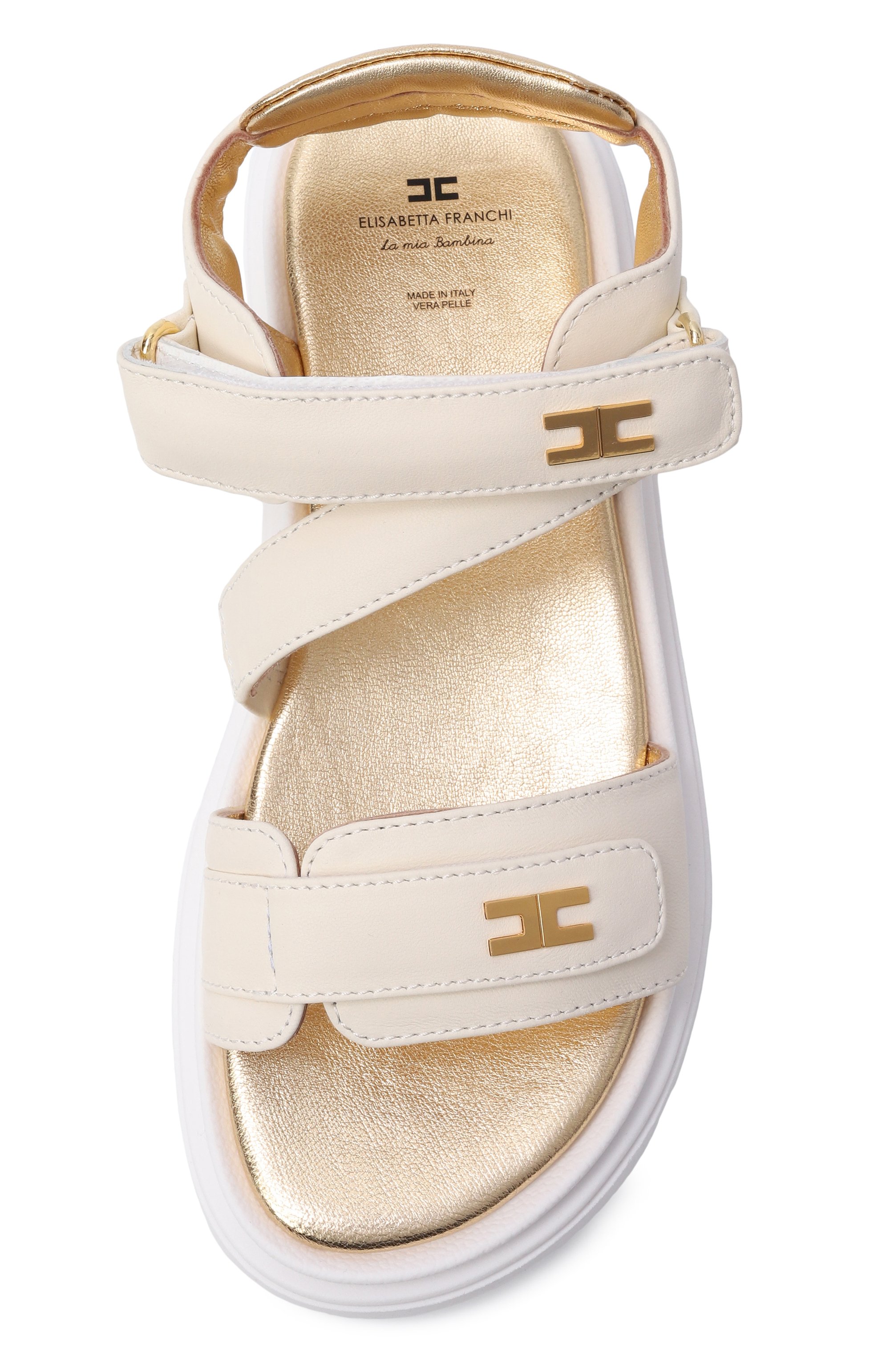 Кожаные сандалии ELISABETTA FRANCHI LA MIA BAMBINA, арт. F4A2-E0586-1733, фото 4