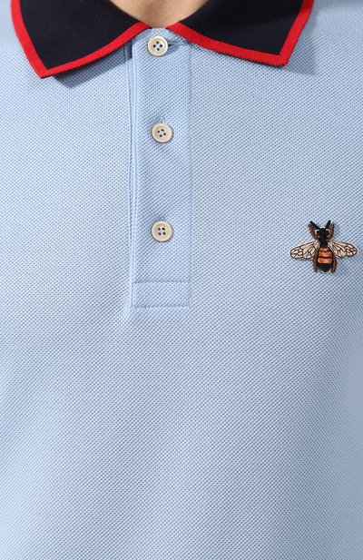 Хлопковое поло GUCCI, арт. 500971/X9M37, фото 5