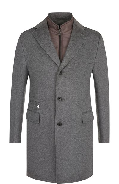 Однобортное шерстяное пальто с подстежкой CORNELIANI, арт. 821584-8813179/00, фото 1