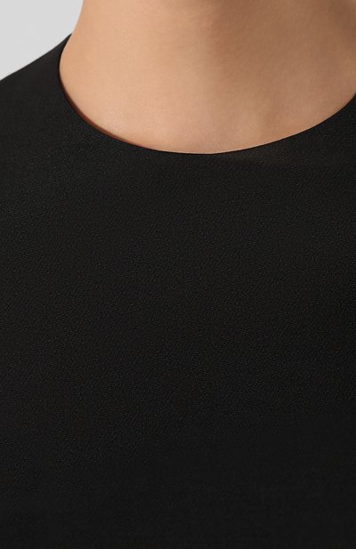 Платье из смеси шерсти и шелка VALENTINO черного цвета по цене 376500 руб., арт. SB3VANK01CF, фото 5 Платье из смеси шерсти и шелка VALENTINO, арт. SB3VANK01CF, фото 5