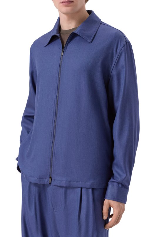 Кашемировая куртка-рубашка MVST M25.1PM.B006/2453/54/1 Синий  M25.1PM.B006/2453/54/1 Фото 3