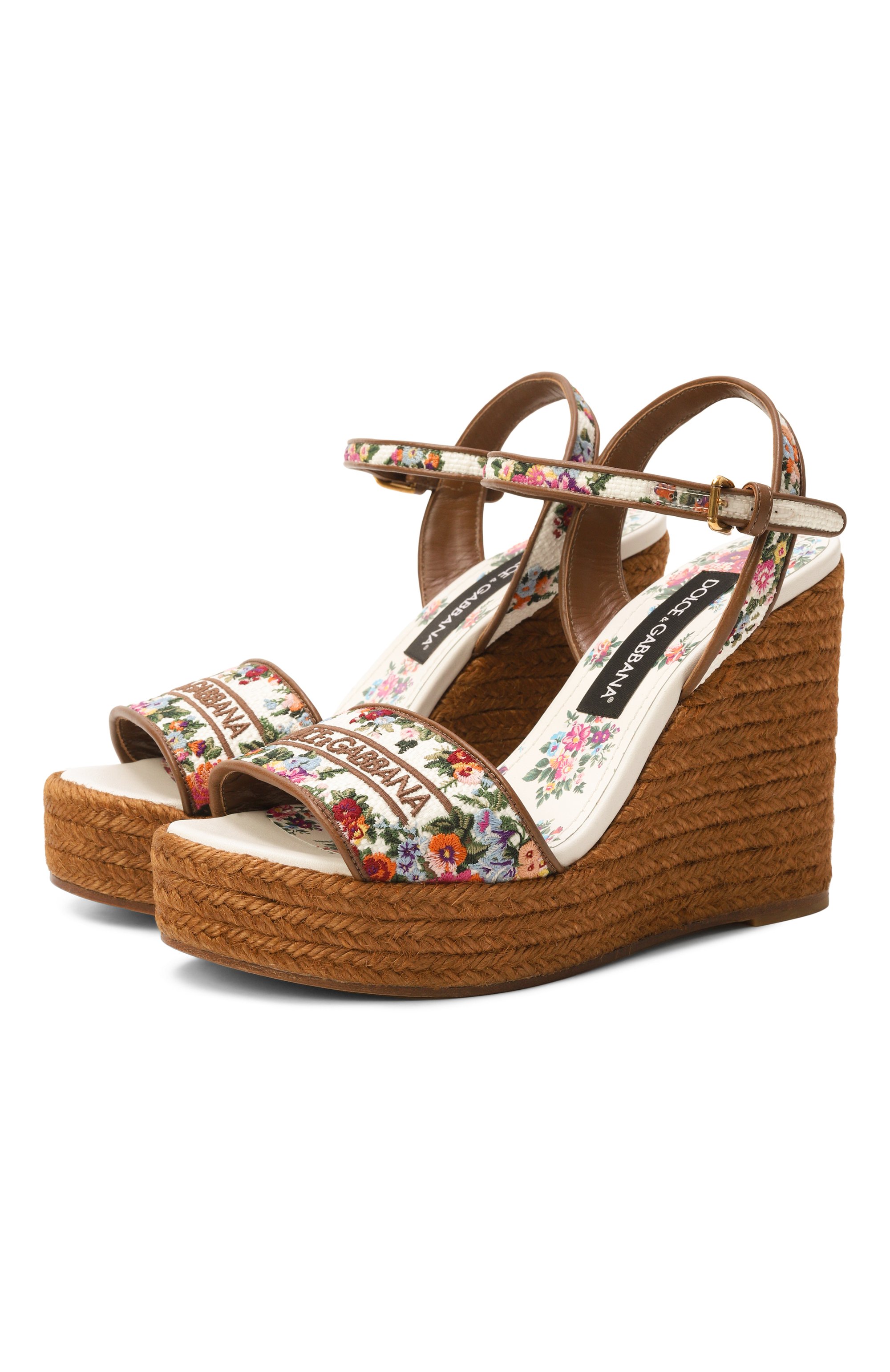 Текстильные босоножки lolita DOLCE & GABBANA, арт. CZ0318/A6483, фото 1